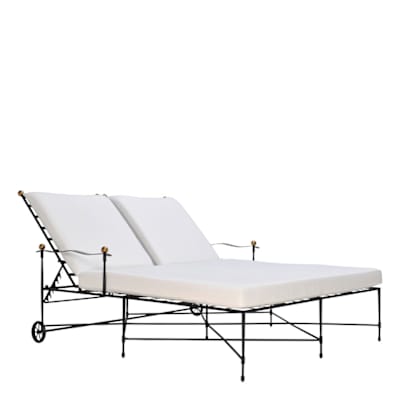 AMALFI DOUBLE CHAISE LOUNGE WITH ARMS