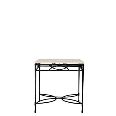 AMALFI STONE TOP SIDE TABLE SQUARE 56