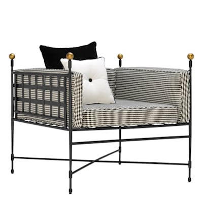 AMALFI TUXEDO LOUNGE CHAIR