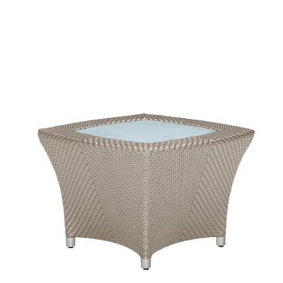 AMARI GLASS TOP COCKTAIL TABLE SQUARE 60