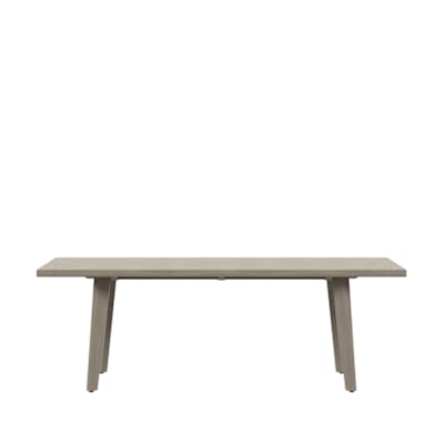 ARES TEAK TOP DINING TABLE RECTANGLE 220
