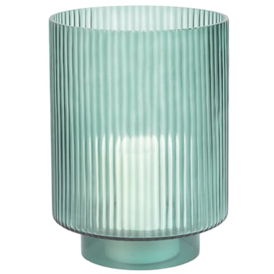 ARTISAN HURRICANE PEDESTAL LANTERN LINEAR GLASS