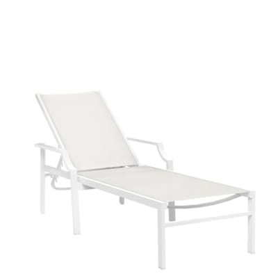 FIORE STACKABLE CHAISE LOUNGE WITH ARMS