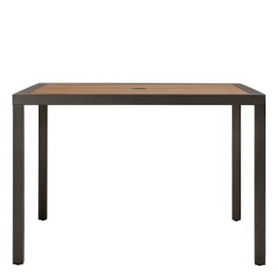 KOKO II JANUSWOOD DINING TABLE SQUARE 107 WITH UMBRELLA HOLE