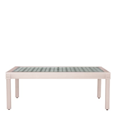QUADRATL GLASS TOP COCKTAIL TABLE RECTANGLE 119