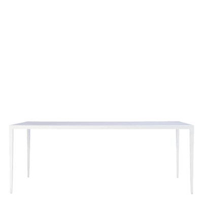 SLANT GLASS TOP DINING TABLE RECTANGLE 200
