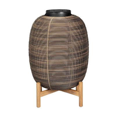 TIKA TEAK BASE LANTERN LARGE