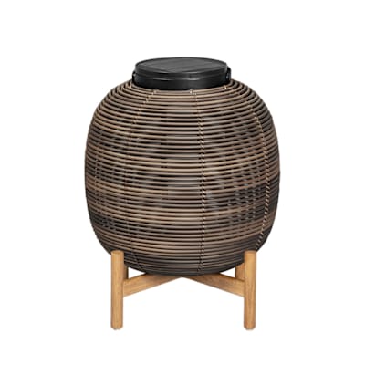 TIKA TEAK BASE LANTERN SMALL