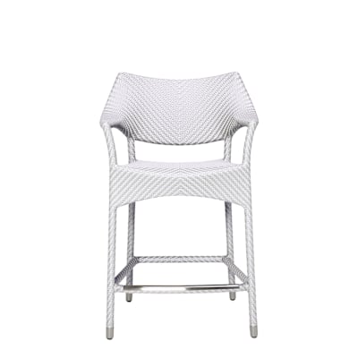 AMARI Indoor RATTAN COUNTER STOOL WITH ARMS