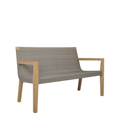 QUINTA TEAK / WOVEN SOFA 2 SEAT