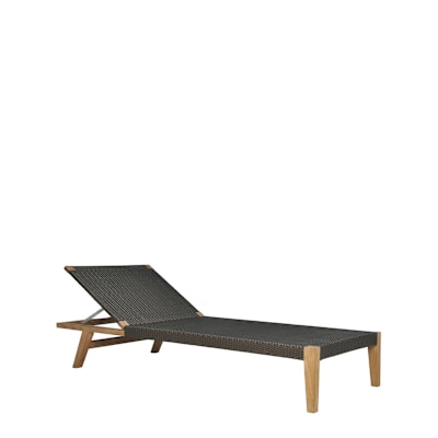 QUINTA TEAK / WOVEN CHAISE LOUNGE