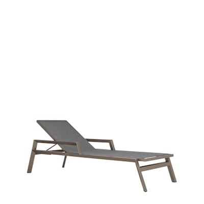 TRIG CHAISE LOUNGE WITH ARMS