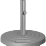 CAST ALUMINUM BASE ROUND 56- SILVER