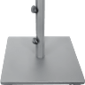 STEEL BASE SQUARE 52- SILVER