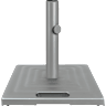 CAST ALUMINUM BASE SQUARE 51- SILVER