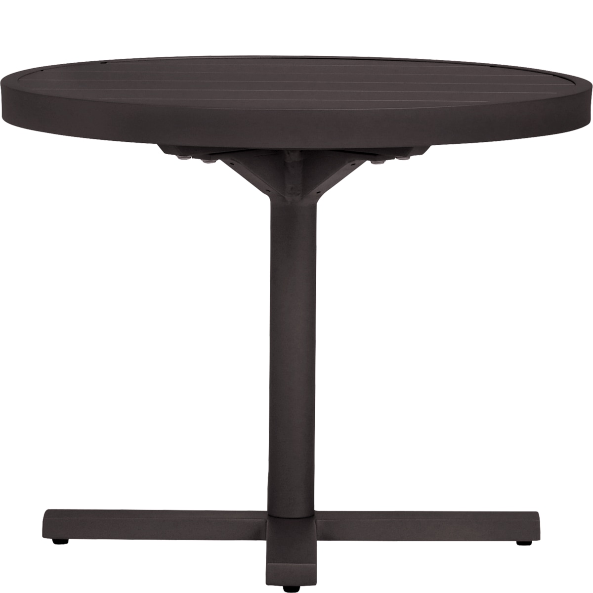 Duo Glass Top Side Table Round 53
