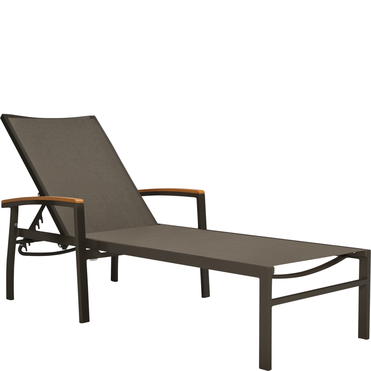 Koko Ii Stackable Mesh Chaise Lounge With Arms