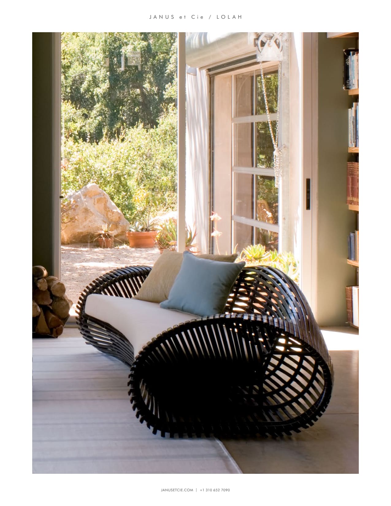 エスニックラタン LOLAH SIDE TABLE OVAL 90 | JANUS et Cie