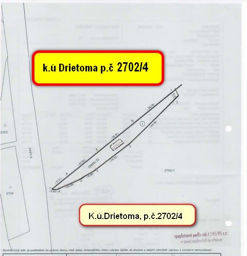 Predám zľavnený pozemok v lokalite Drietoma