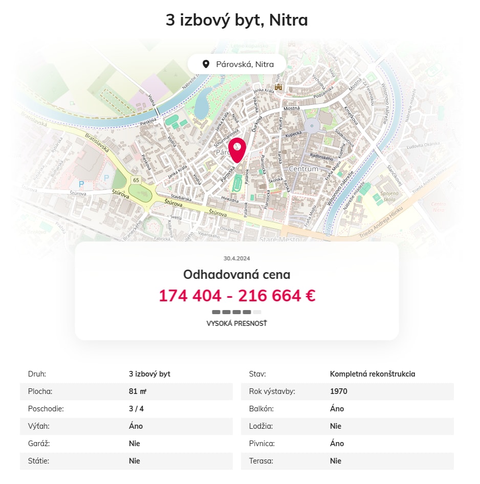 Predám slnečný byt v lokalite Nitra