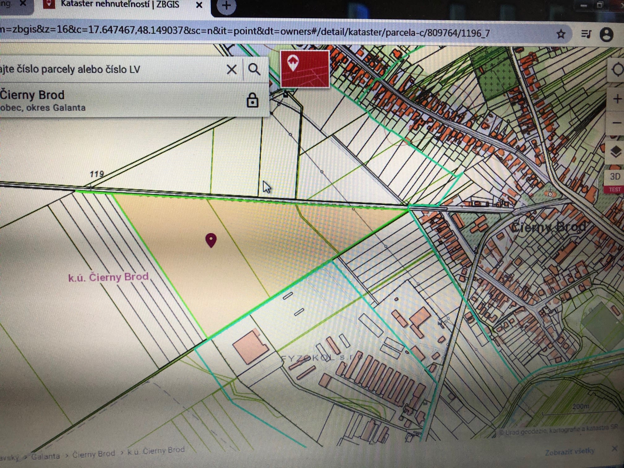 Predám Orná pôda  pozemok v lokalite Čierny Brod