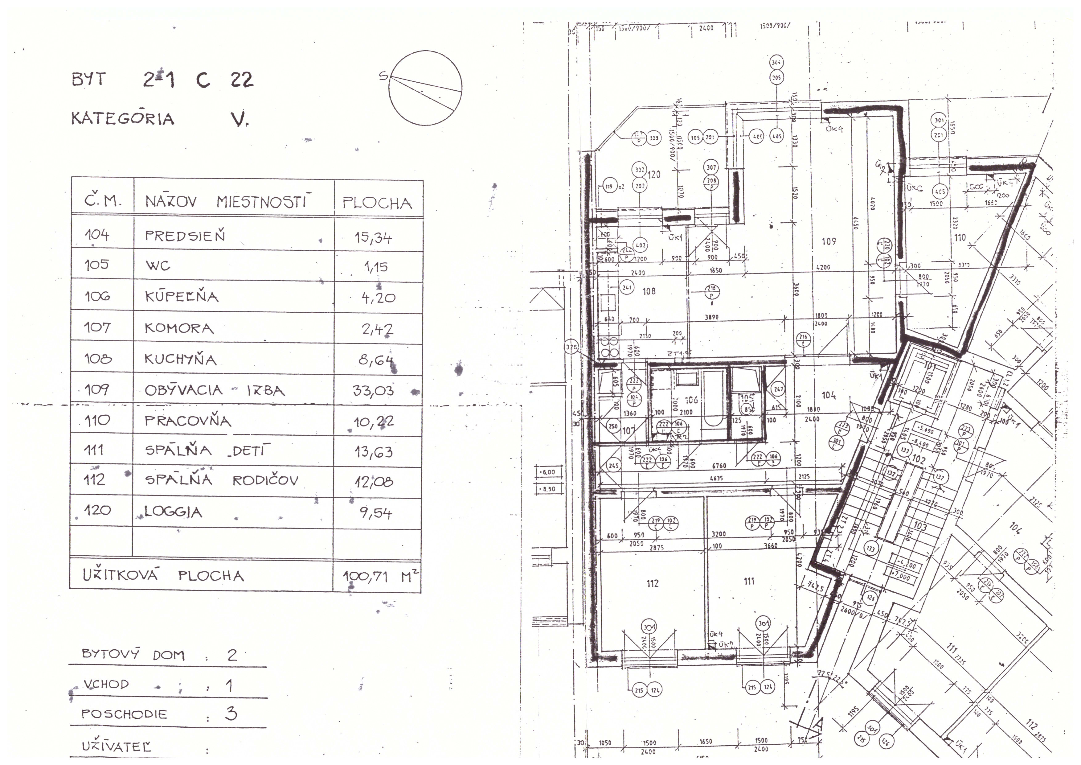 Prenajmem Z r. 1995,  po rekonštr. byt v lokalite Staré Mesto