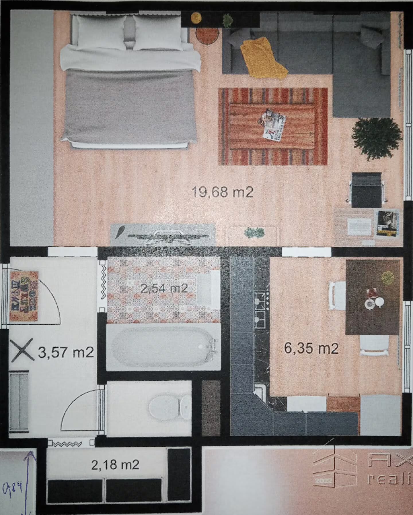 Predám  Štartovací  byt v lokalite Karlova Ves