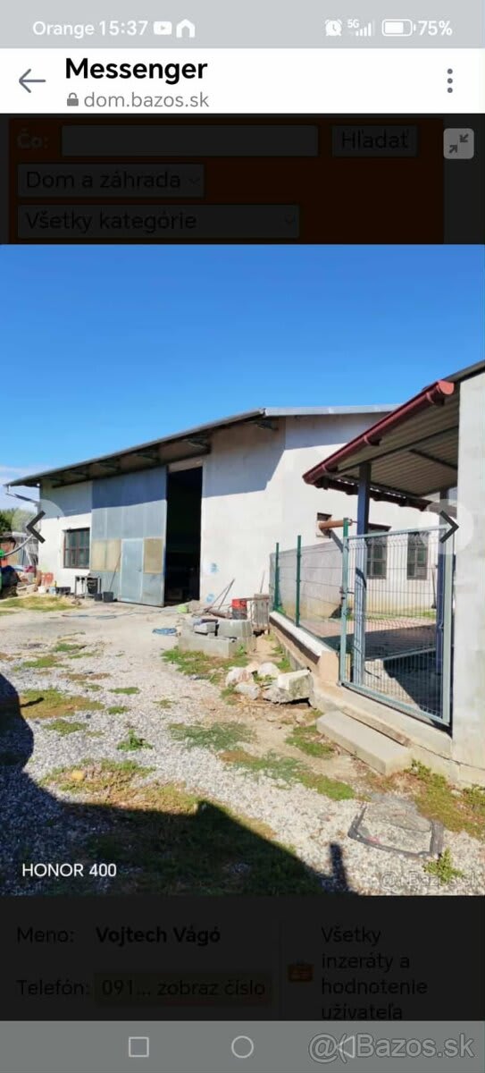 Predám obrovský dom v lokalite Streda nad Bodrogom