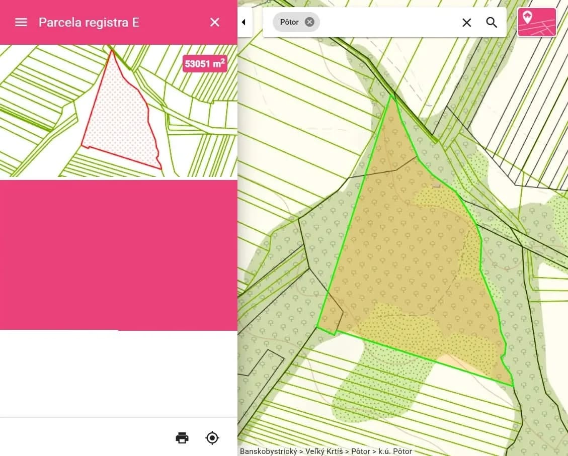 Predám obrovský pozemok v lokalite Pôtor