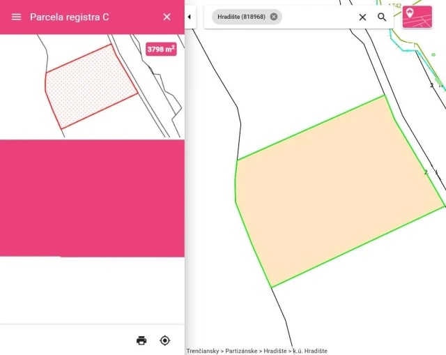 Predám slnečný pozemok v lokalite Hradište