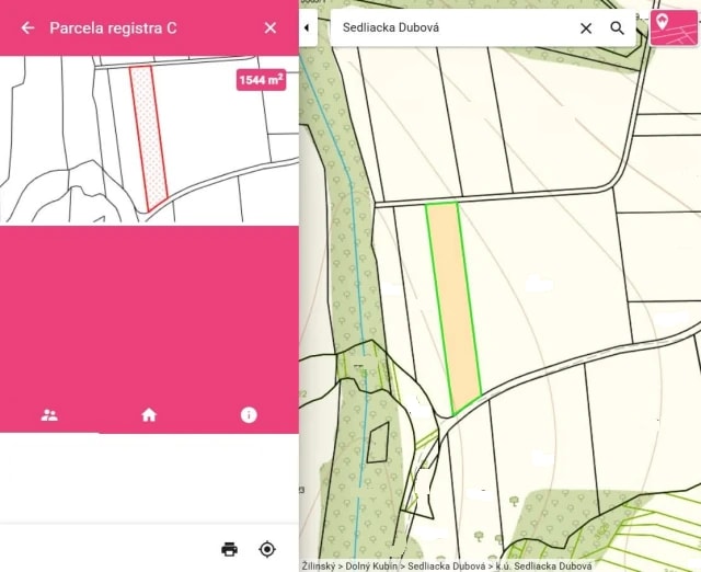 Predám slnečný pozemok v lokalite Sedliacka Dubová
