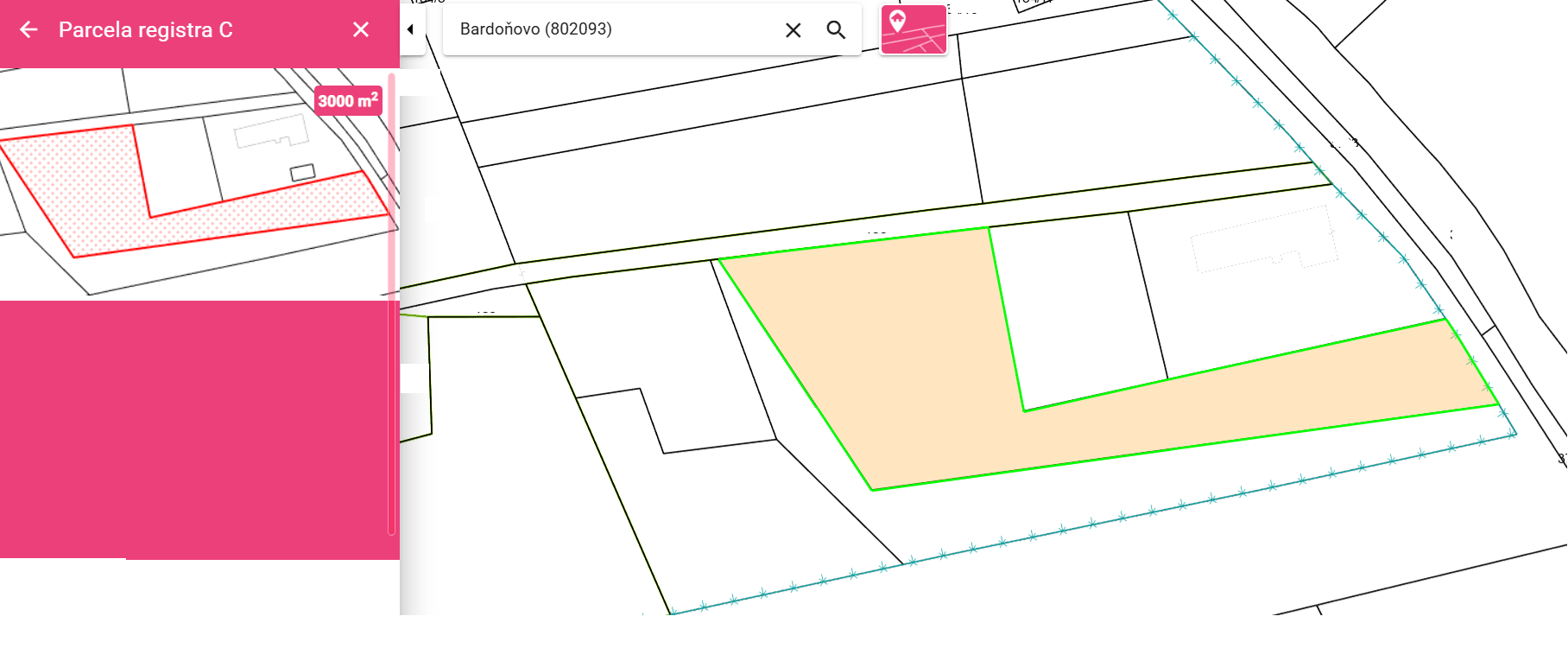Predám veľký pozemok v lokalite Bardoňovo