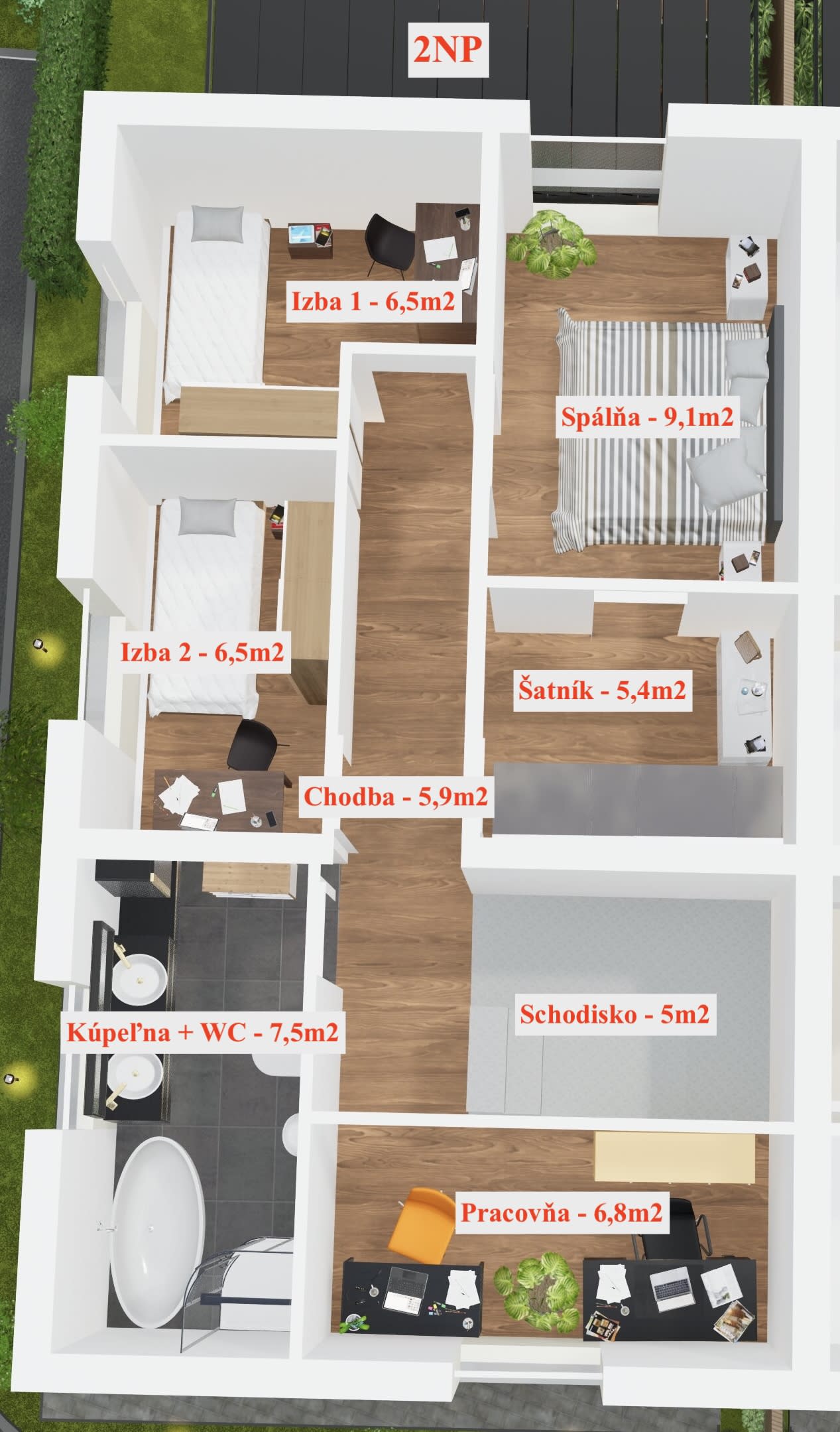 Predám moderný dom v lokalite Podvysoká