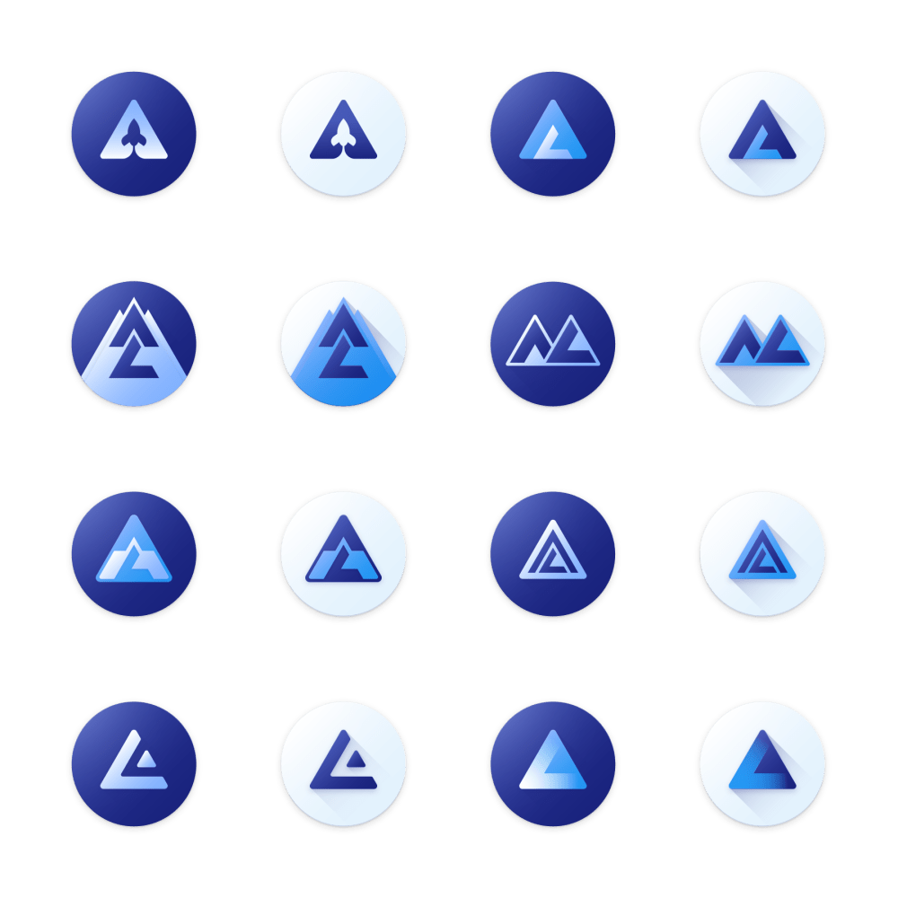 Logo concepts for Apex Launcher, an Android app