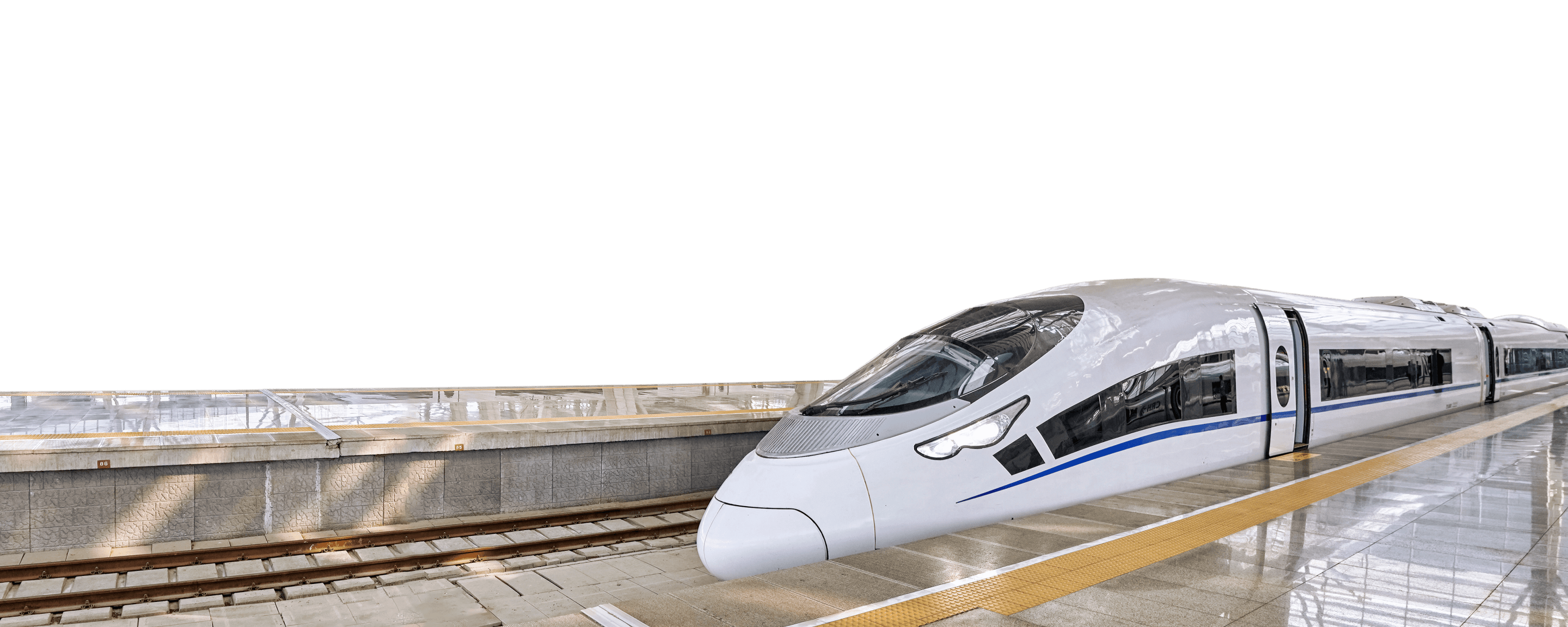 Modern high-speed train