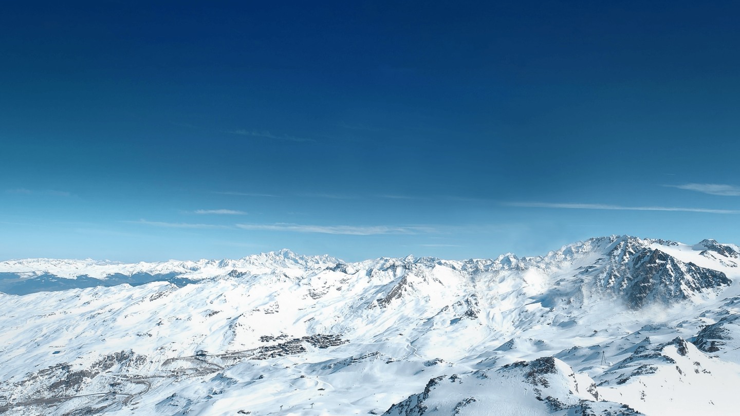 Athlete ski jumping in the mountains