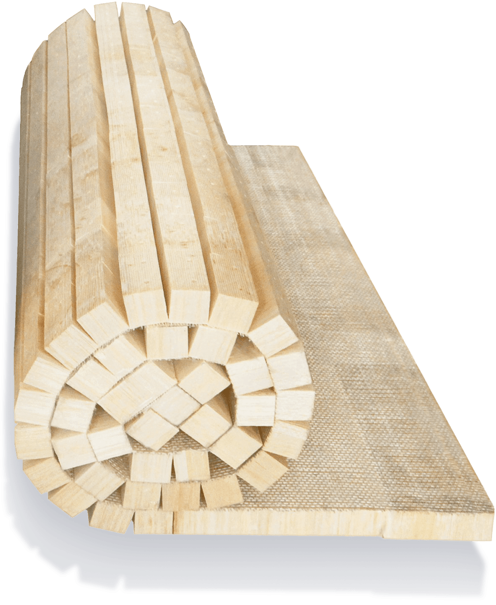 Processed balsa wood panels