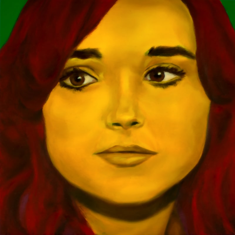 An oil portrait of Ellen Page