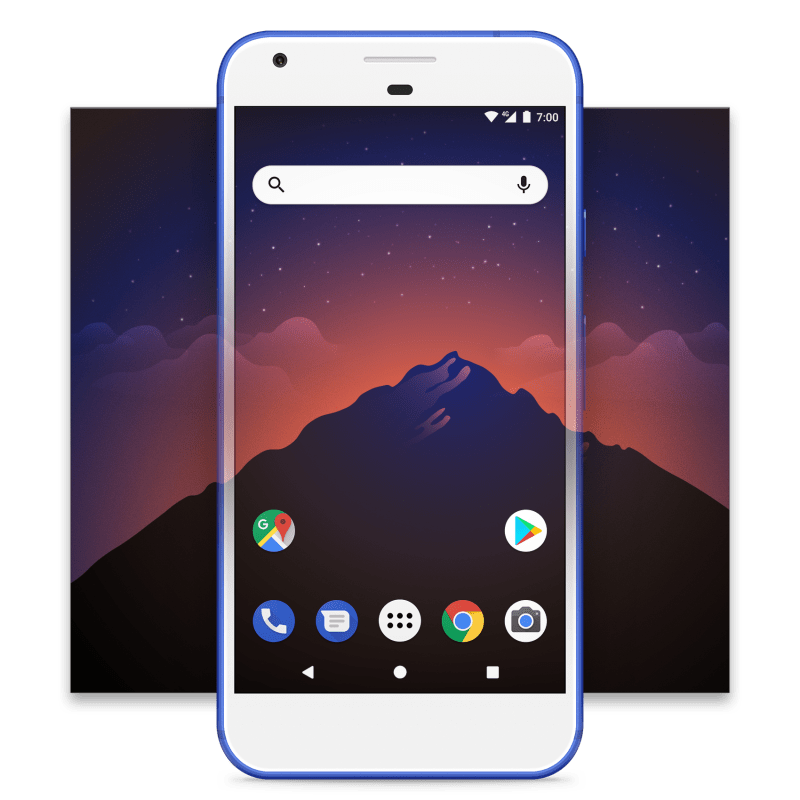 Mountain-themed mobile device wallpaper