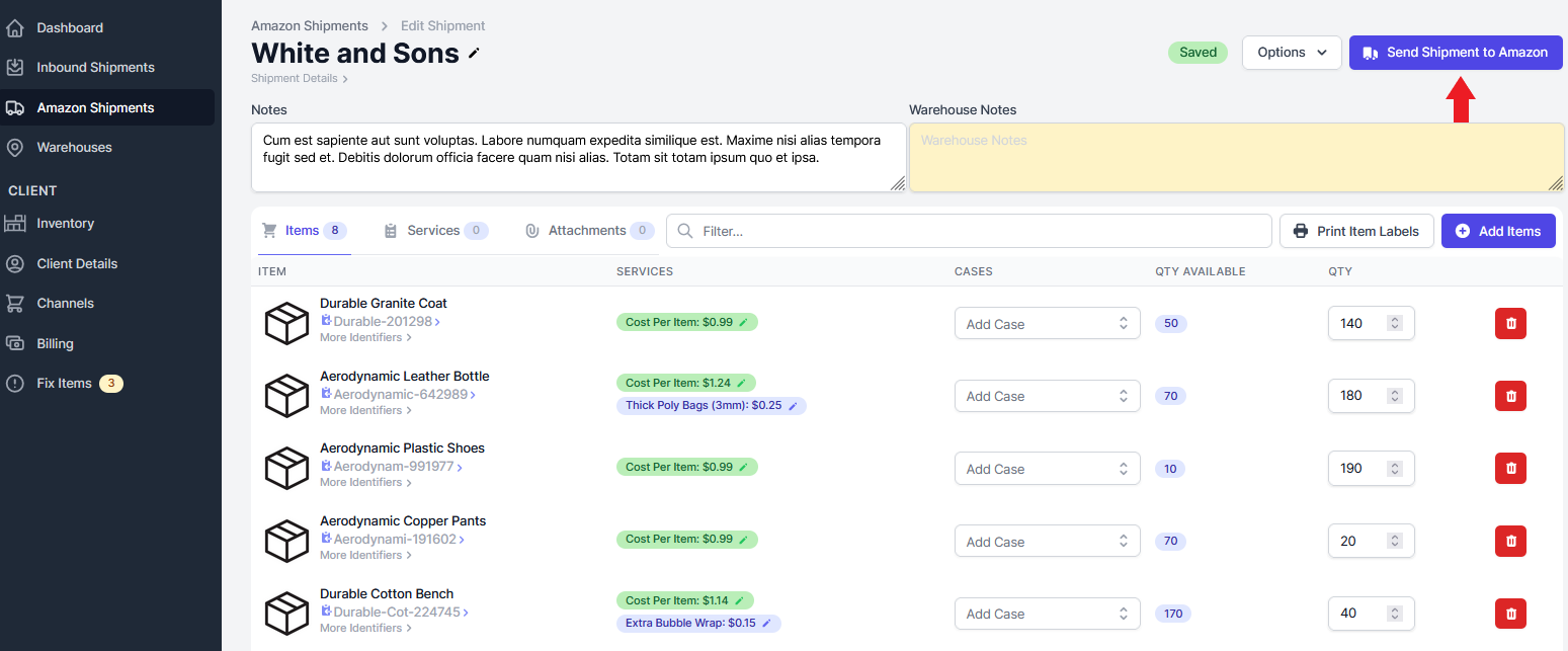Using Alternative Address for Amazon Shipments