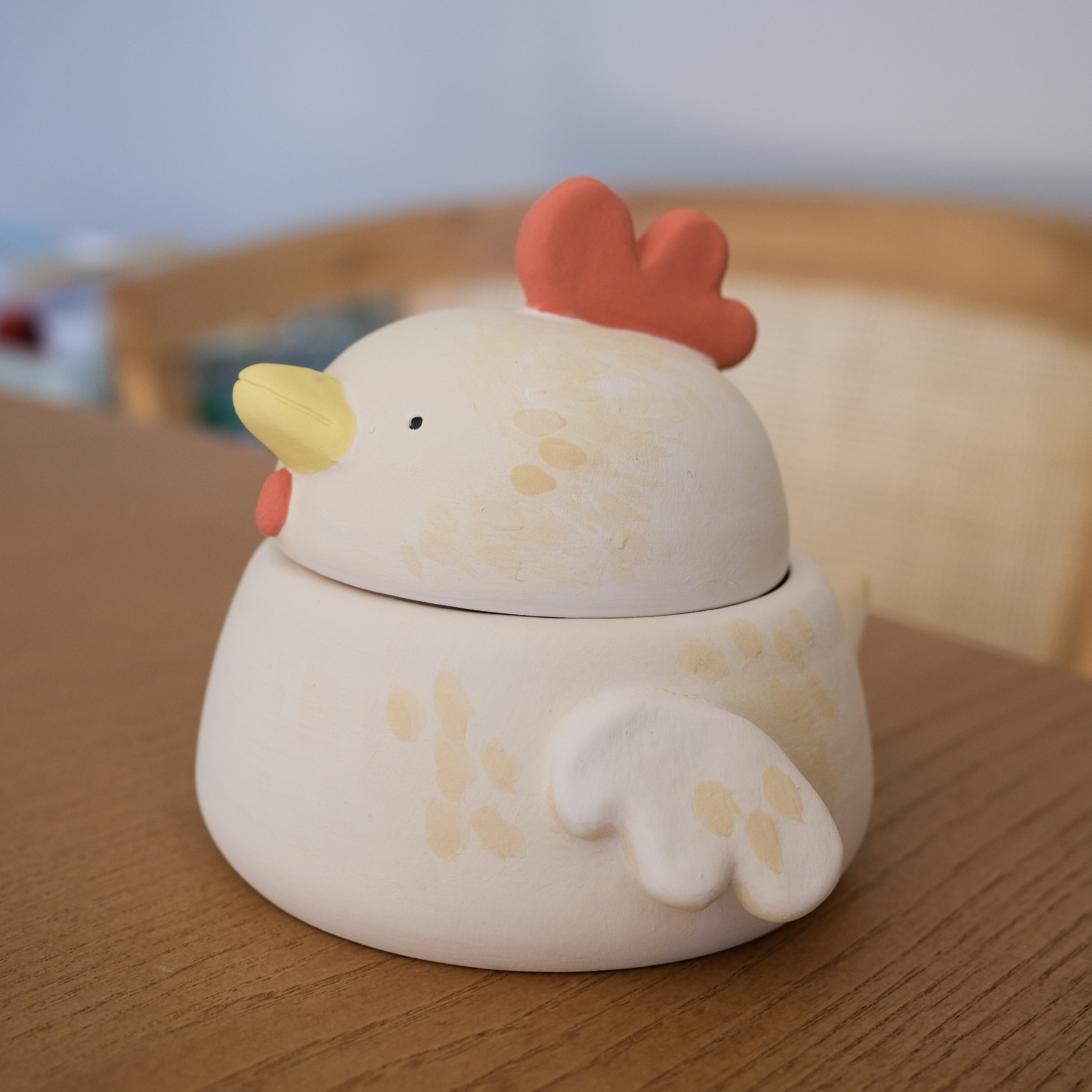 Chicken painted side