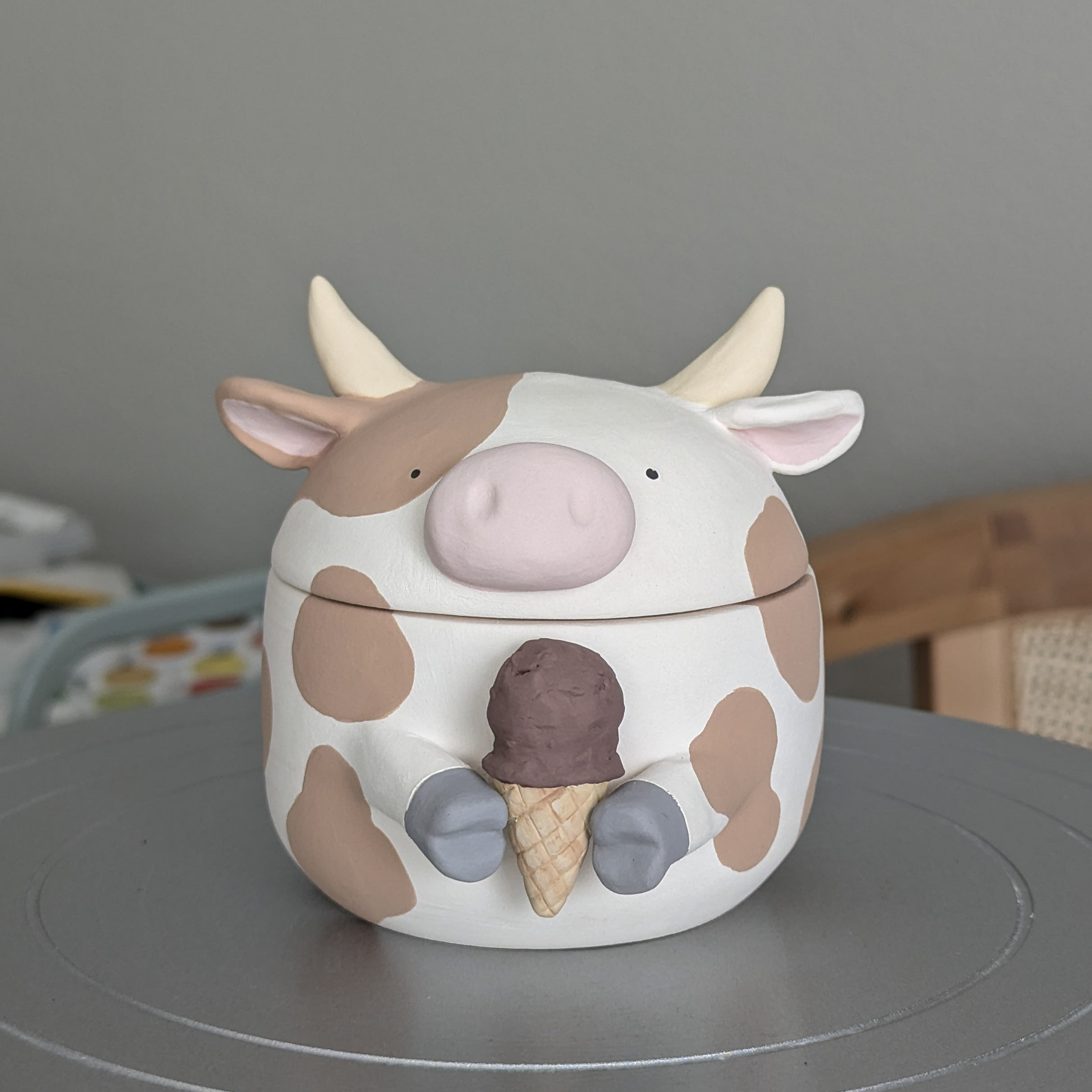 Cow painted