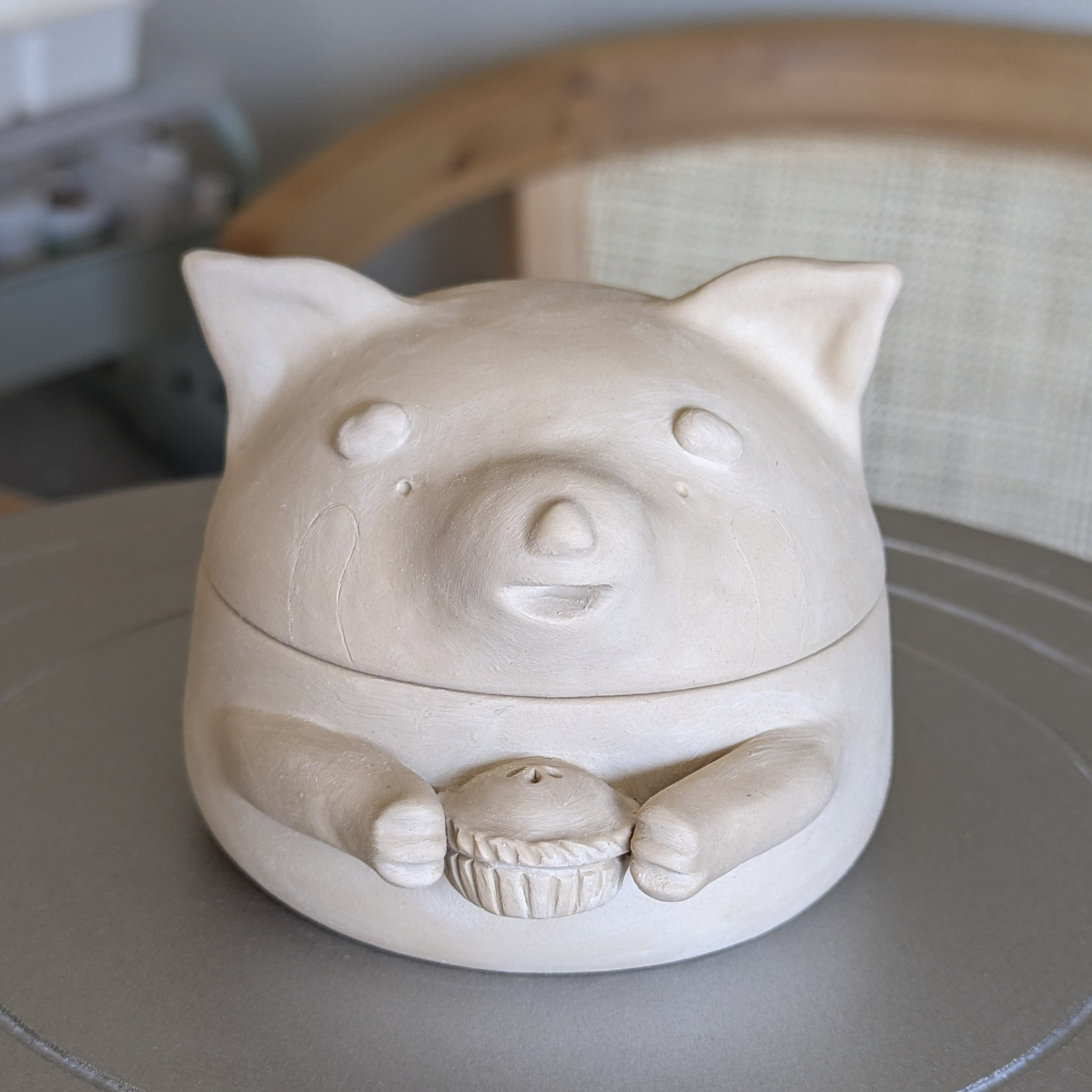 Red panda greenware