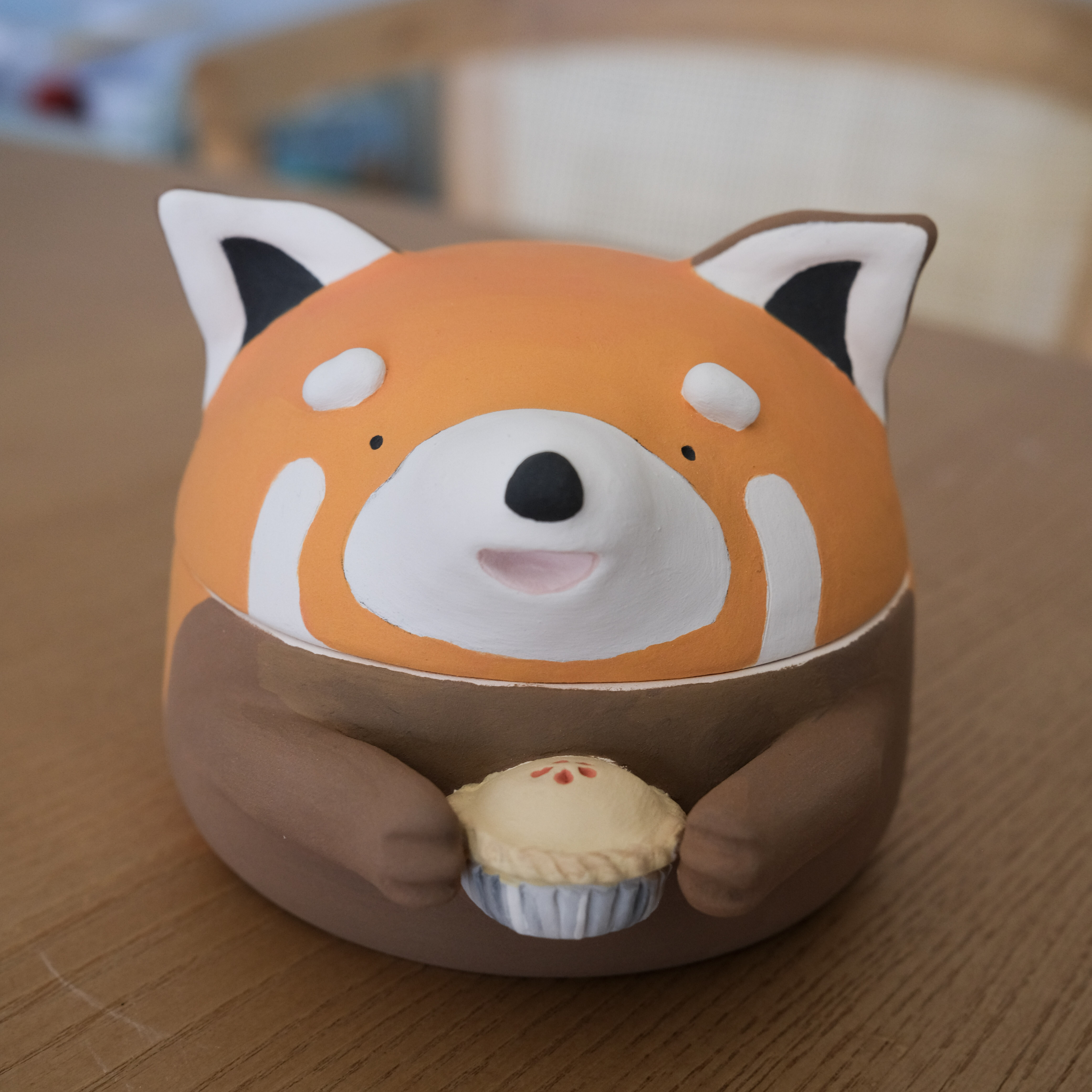 Red panda painted