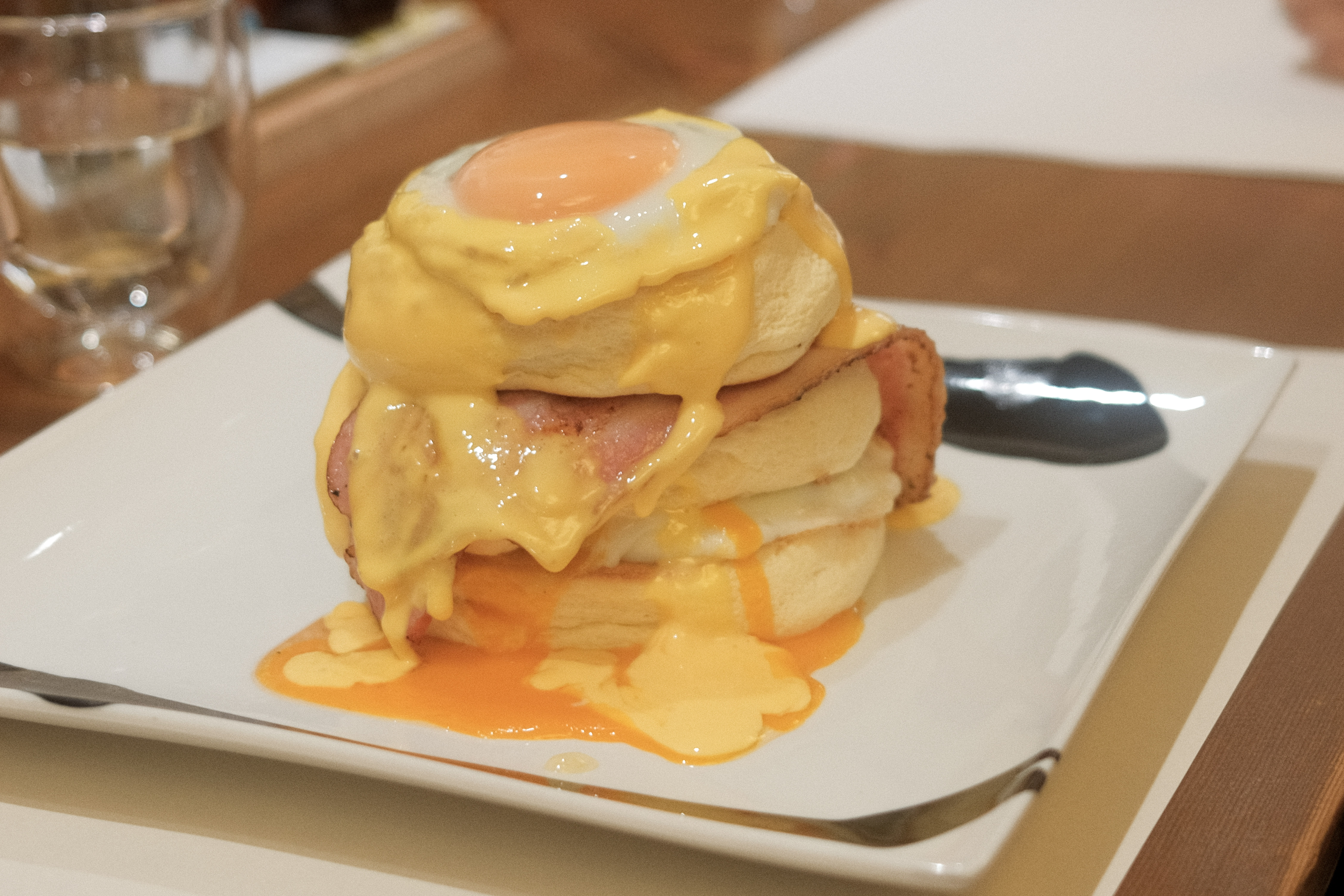 Savoury souffle pancake asakusa