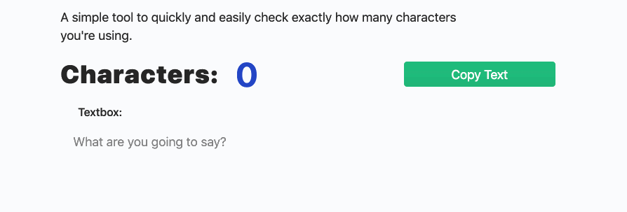 GIF of the copy button in action, including the button label changing. Fancy.