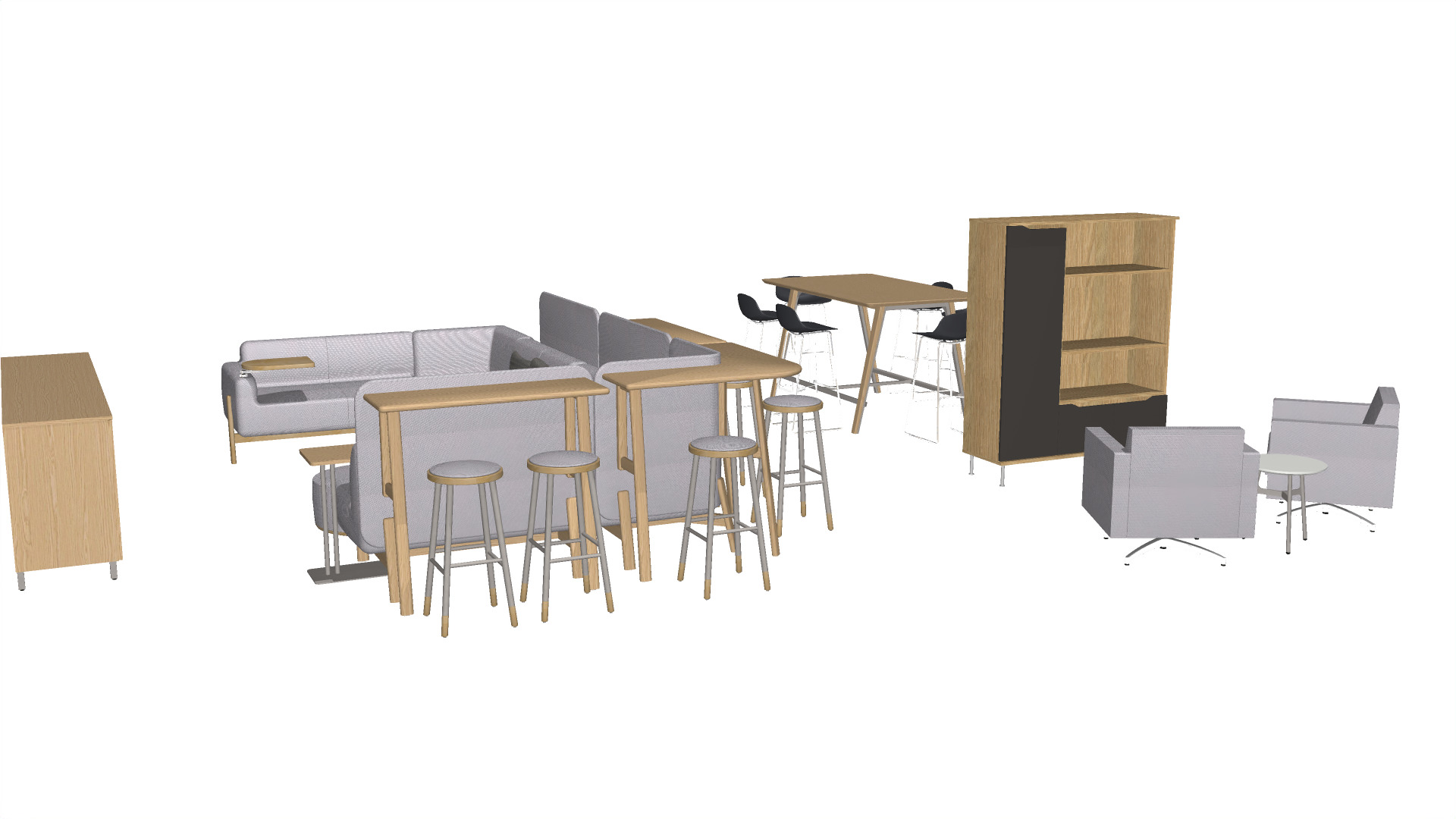 JSI Anthology typical TYP0031 – collaboration / meeting space layout