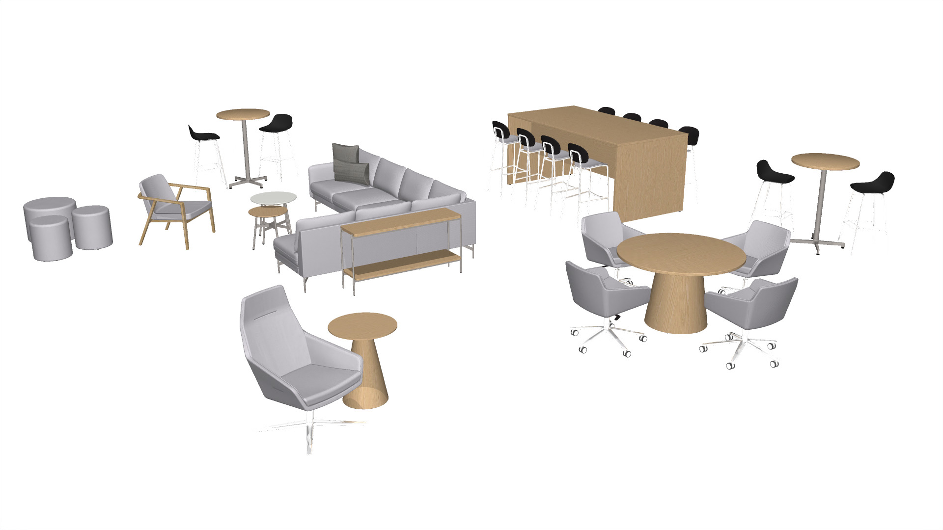 JSI Anthology typical TYP0047 – collaboration / meeting space layout