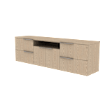 Storage Credenza with Open Center image