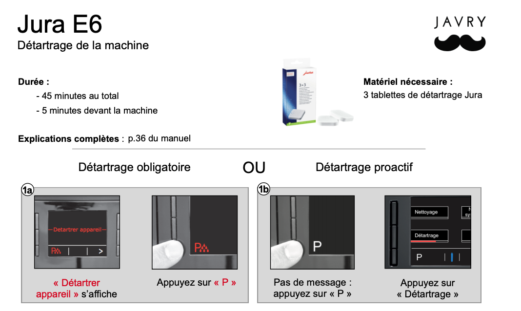 Comment nettoyer le système de lait de votre Jura E6 ou E60